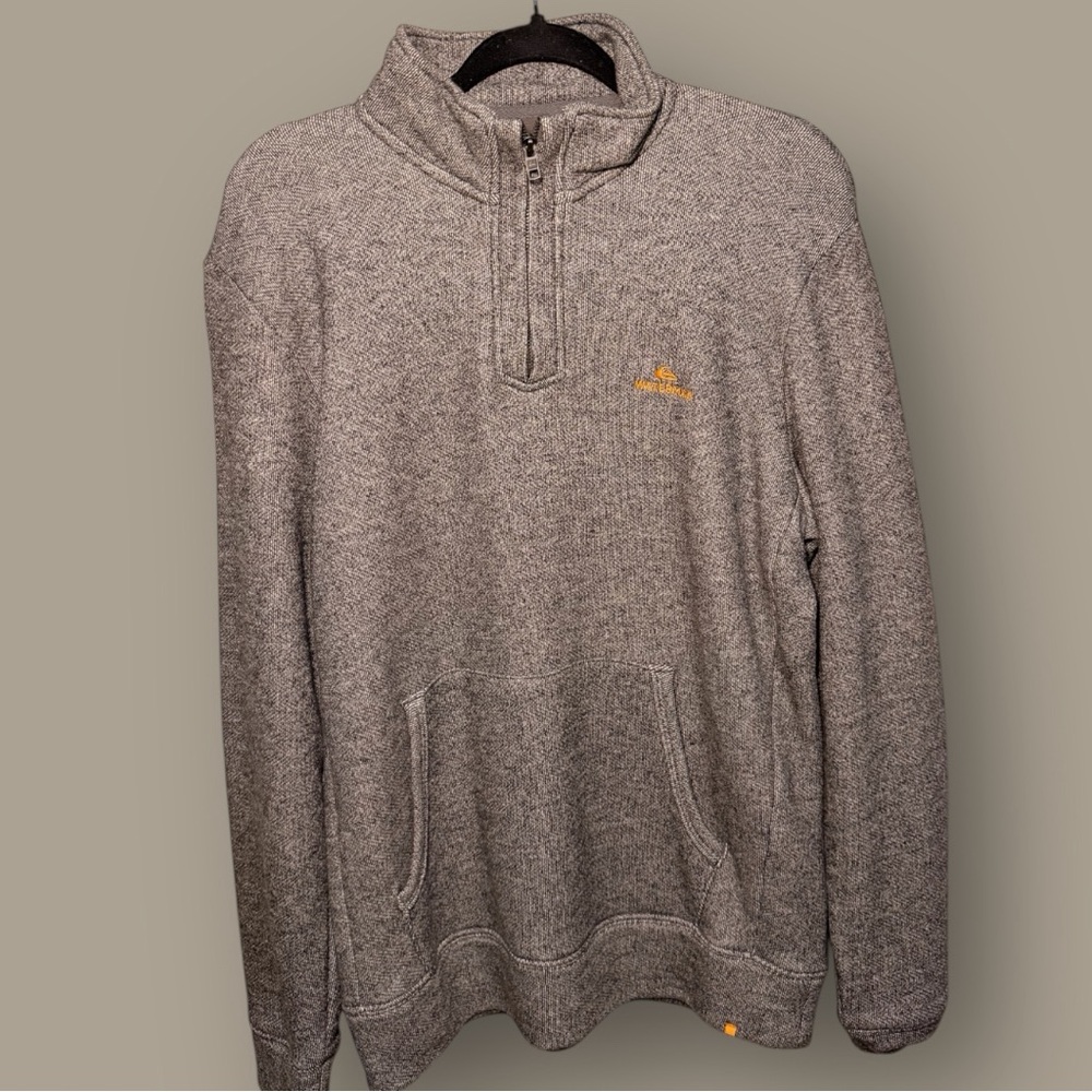 Men’s Gray Half-Zip Sweater